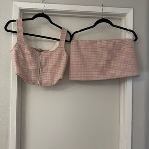 Wayf 2 piece set 🧚🏻‍♀️ very cute pink and white